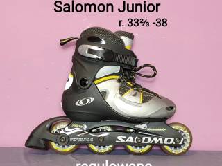 Mało używane Rolki Salomon dla dzieci - regulowane 33⅔ - 38 / 21-24 cm