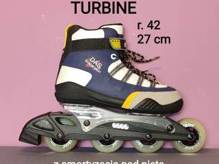 Jak nowe Rolki Turbine z amortyzacją pod piętą - rozmiar 42 /27 cm
