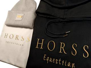 Horss zestaw czapka bluza i koszulka bawełna organiczna - Black Ecrue