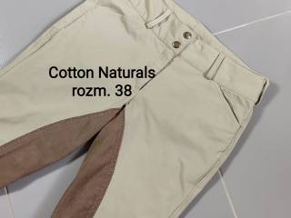 Jak nowe bryczesy Cotton Naturals - pełny lej - rozmiar 38