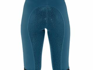 bryczesy Equilibre Gina, r. 164 cm/XS/34, legginsy, turkusowe, pełny lej,jak nowe