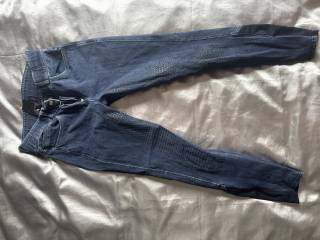 Bryczesy Horze 36 S jeansowe pełny lej