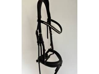 Ogłowie Kavalkade Dressage bridle Charlotte crank noseband Pony