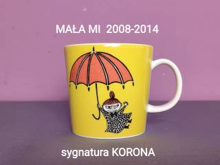 Muminki KUBEK Moomin Arabia - MAŁA MI z naklejką, sygn. KORONA 2008-14