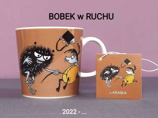 MUMINKI kubek Moomin Arabia Finland - z naklejką - BOBEK w RUCHU