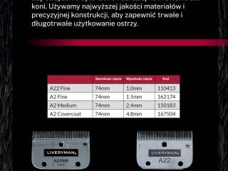 Ostrze Liveryman A22 -  1mm Phoenix i Black Beauty