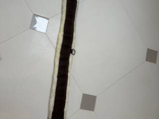 Popręg Horze brązowy z futrem 120 cm