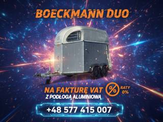Böckmann DUO | Solidna przyczepa końska | 2 konie | Aluminiowa | Faktura
