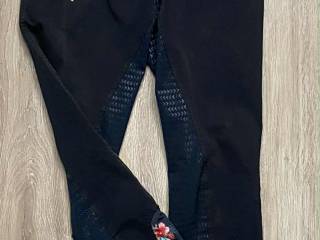 Bryczesy EQUESTRIAN QUEEN Dover damskie kwiaty pełny silikon r.36