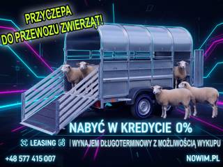 Przyczepa rolnicza NOWIM do transportu bydła, owiec, świń, kóz i alpak ciężarowa