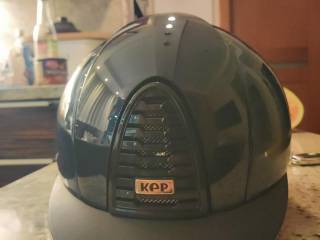 KEP ITALIA CROMO 2.0 KASK JEŹDZIECKI SHINE BLU , rozmiar 60