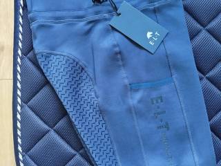 Legginsy jeździeckie damskie Ella Glam, night blue, ELT Waldhausen, 38