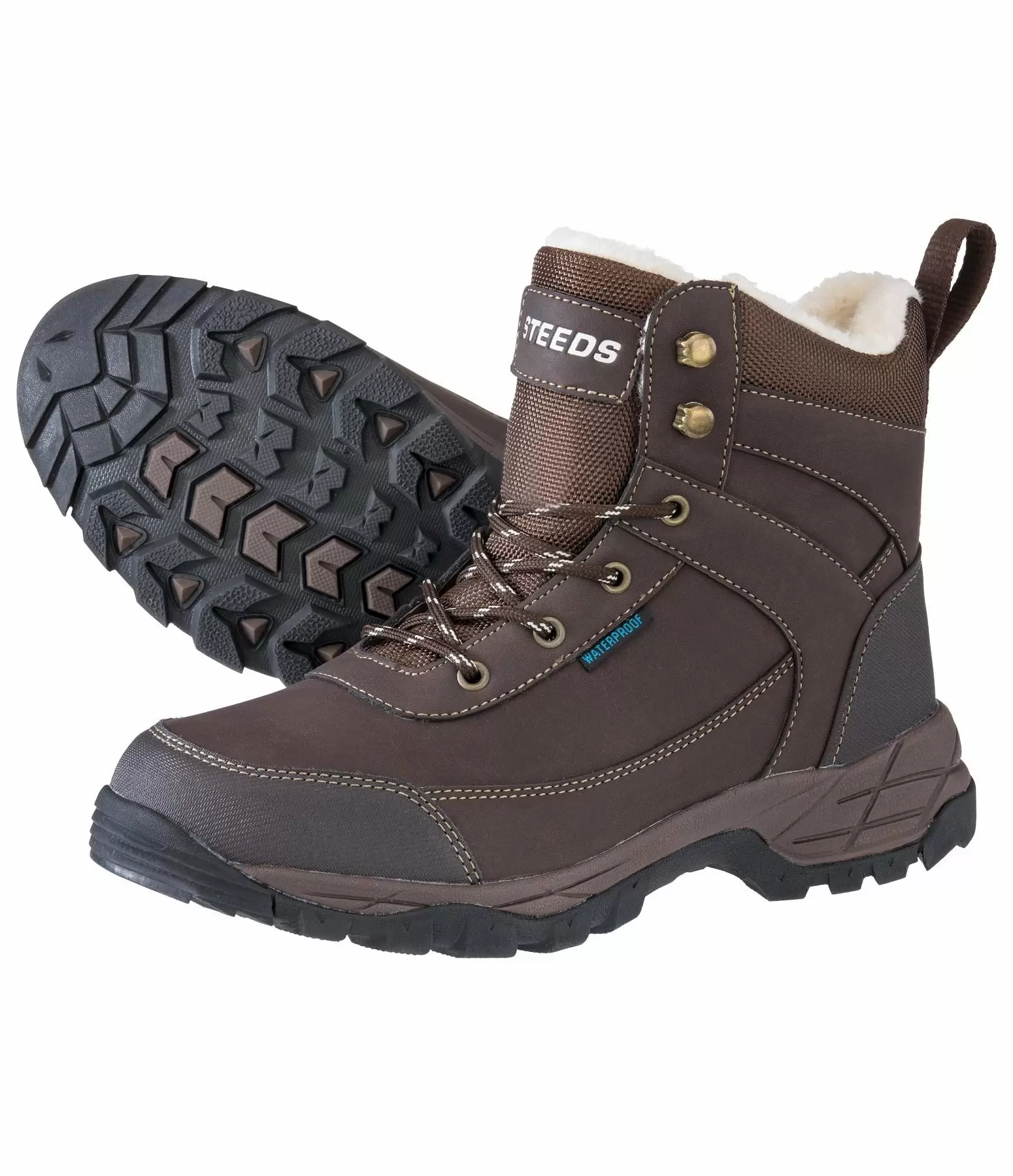 Zimowe buty jeździeckie Steeds - różne rozmiary - kolor brązowy