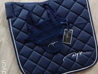 Zestaw czaprak i nauszniki Dyon pony ujezdzeniowy