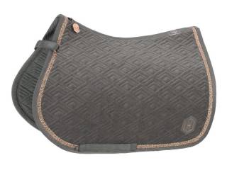 Czaprak eskadron Full skokowy vs Velvet emblem grey