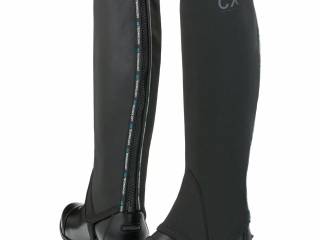 czapsy Steeds Compression CX, r. L Wide, czarne, skórzane, jak nowe