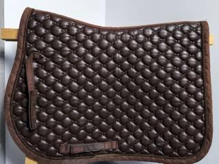 Czaprak Equestrian Stockholm Full skokowy vs brązowy skórzany