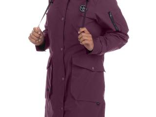 płaszcz Felix Buhler Emily, r. XS, śliwkowy, przejściowy, Wodoodporny (8000 mm), wiatroszczelny, oddychający (5000 MVP), NOWY