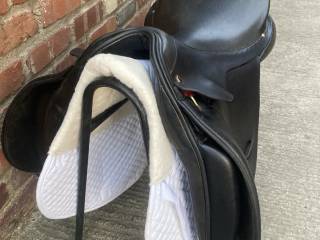 siodło ujeżdzeniowe albion SLK 18 szeroki łęk kanał jak EQUIPE AMERIGO KENT AND MASTERS na wykłębionego