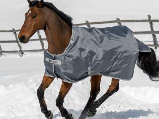 derka Bucas Smartex Rain, 135 cm, 0 g, 1680 DEN,  z polarem, szara, jak nowa