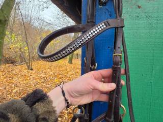 Ogłowie meksykańskie z wędzidłem podwójnie łamanym