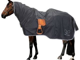 derka twin Oaks, przeciwdeszczowa, wodoodporna (10 000 mm), treningowa, r. 135 cm, czarna, NOWA