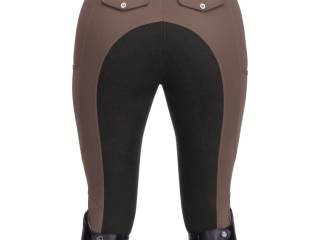 bryczesy Felix Buhler Hybrid Mesh Helen, r. 38, brazowe/cynamon, pełny lej, NOWE