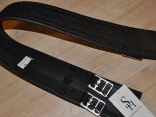 popręg Showmaster, r. 80 cm, żelowy, czarny, nowy