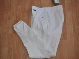 bryczesy białe Horka Atlanta, damskie, pełny lej, NOWE