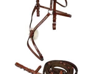 Nowe piękne ogłowie brązowe full w dobrej cenie