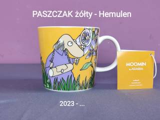 Muminki KUBEK Moomin Arabia Finland - PASZCZAK - z naklejką i zawieszką