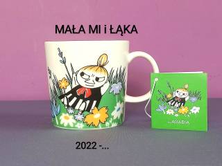 Muminki KUBEK Moomin Arabia Finland - MAŁA MI - z naklejką i zawieszką
