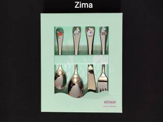 MUMINKI sztućce dla dzieci - zestaw 4 elementy - ZIMA - Hackman/Arabia