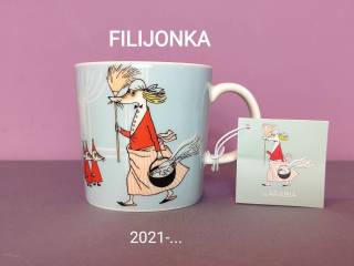 Muminki KUBEK Moomin Arabia Finland - FILIJONKA - naklejka i zawieszka