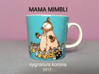 Muminki KUBEK Moomin Arabia Finland - sygnatura korona - MAMA MIMBLI