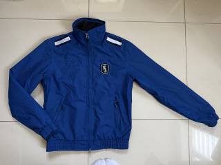 Kurtka jeździecka Kingsland wodoodporna 40 chabrowa