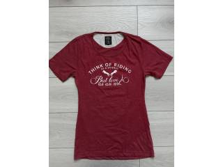 Koszulka jeździecka Horse Rider 36 bordowy