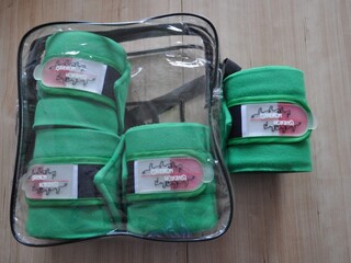 owijki Eskadron Limited Edition, zielone (leaf green), r. 3,5 m, polarowe, komplet, NOWE