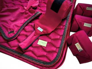 Horss czaprak Velvet Glam - Royal Red