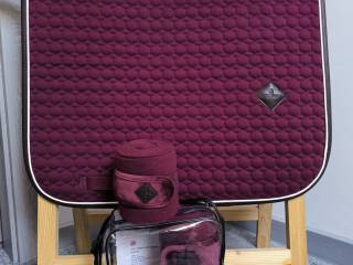 Zestaw  Kentucky full ujezdzeniowy DL bordowy