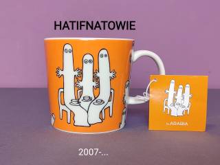 Muminki KUBEK Moomin Arabia Finland - HATIFNATOWIE - naklejka i zawieszka
