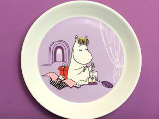 Muminki TALERZYK Moomin Arabia Finland - PANNA MIGOTKA liliowa