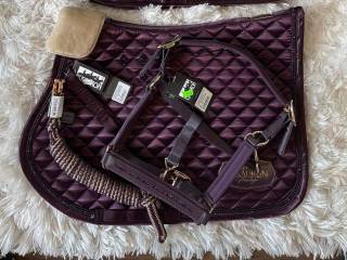 Eskadron KOMPLET czaprak VS + kantar COB/FULL + uwiąz