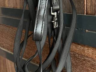 Lonża do lonżowania 8 m – gumowana, lekka, z oznaczeniami ze skóry | Silver Star