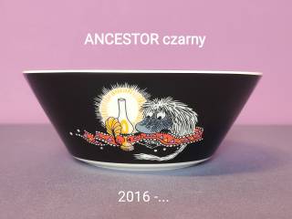 Muminki MISECZKA Moomin Arabia Finland - ANCESTOR czarny - z naklejką