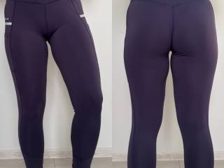 Bryczesy legginsy jeździeckie Dublin 38 fioletowe/ jagodowe