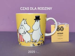Muminki KUBEK Moomin Arabia Finland - CZAS DLA RODZINY 2025 - z naklejką