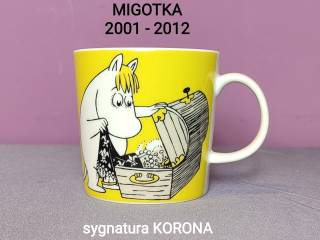 Muminki KUBEK Moomin Arabia Finland - MIGOTKA 2001-12  sygn. Korona