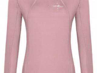 Koszulka jeździecka Fair Play długi rękaw Paula RÓŻOWY rozmiar 140