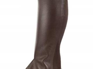 Horze czapsy damskie ze skóry BRĄZOWE rozmiar JRS